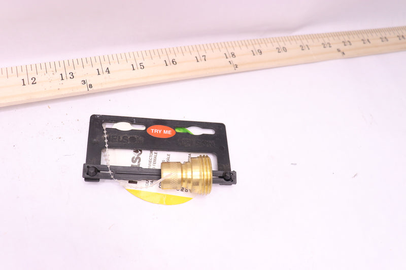 Nelson Male Quick Connector Brass 3/4" NPT - What's Shown Only