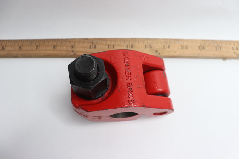 Skinner Bros Polished Rod Clamp Red 1-1/4&quot; PRC-10S