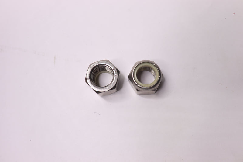 (2-Pk) Lock Nut Nylon Insert Type 316 Stainless 3/4-10