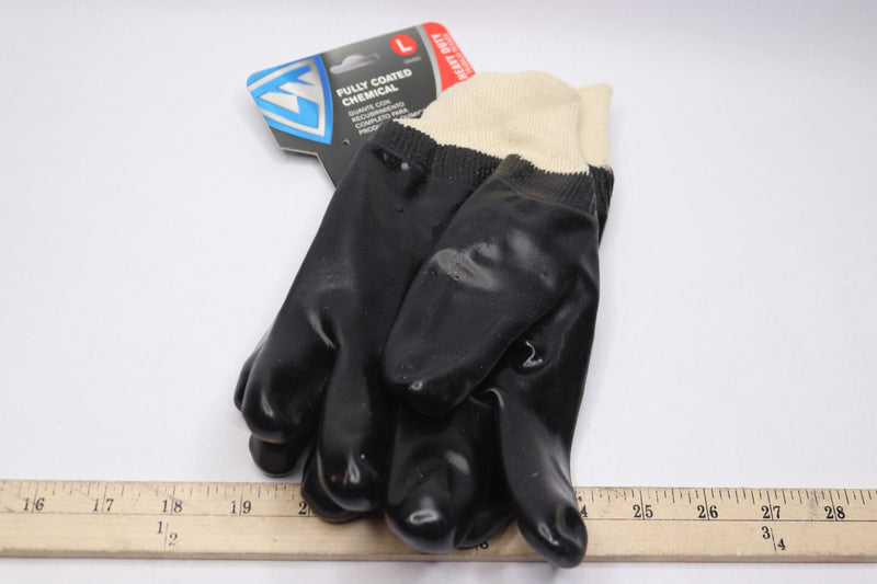 (1-Pair) Westchester Heavy Duty Fully Coated Chemical Gloves Large