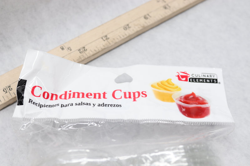 (24-Pk) Jacent Condiment Cups With Lids Plastic 24oz. 16504