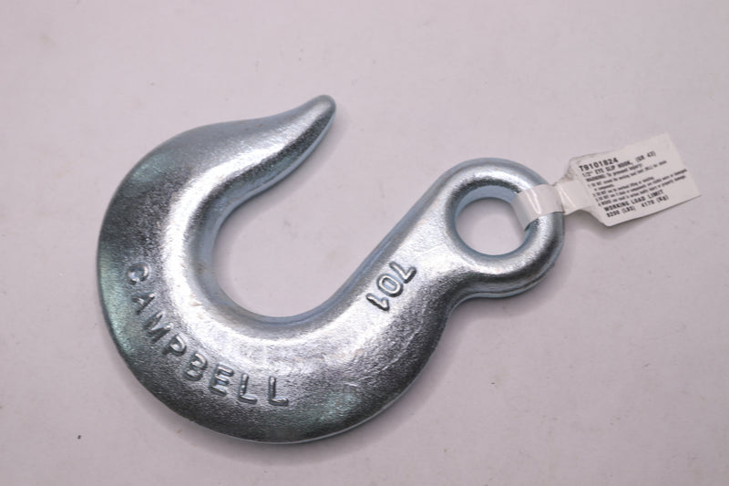 Campbell Eye Grab Hook Zinc Plated Forged Steel Grade 43 1/2" 9200 lbs T9001824