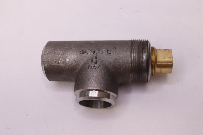 Mueller No-Blo Curve Valve Tee 1440PSI 1-1/4" H-17800