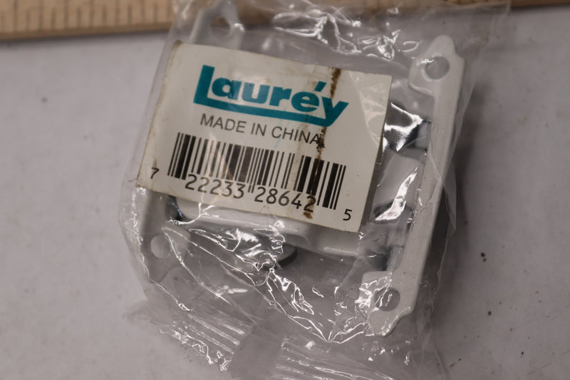 Laurey Inset Semi Concealed Cabinet Hinges White 3/8"