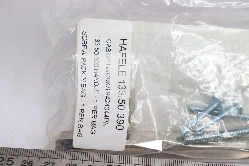 Hafele Amerock St Vincent Cabinet Handle Polished Nickel Zinc 96mm C2C