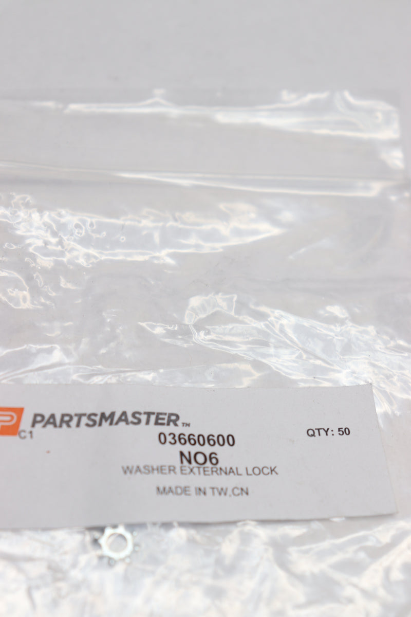 (50-Pk) PartsMaster NO6 Washer External Lock 03660600