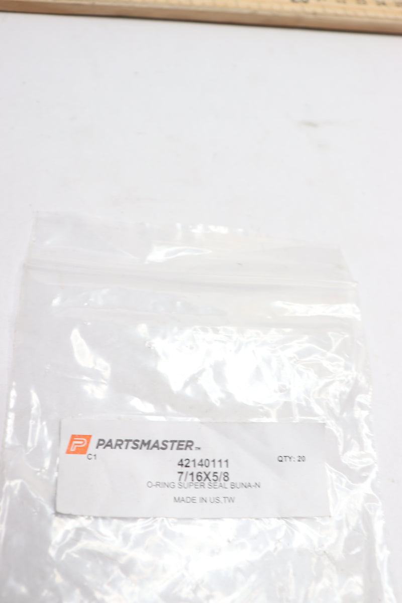 (20-Pk) PartsMaster O-Ring Super Seal Buna-N 7/16" x 5/8" 42140111