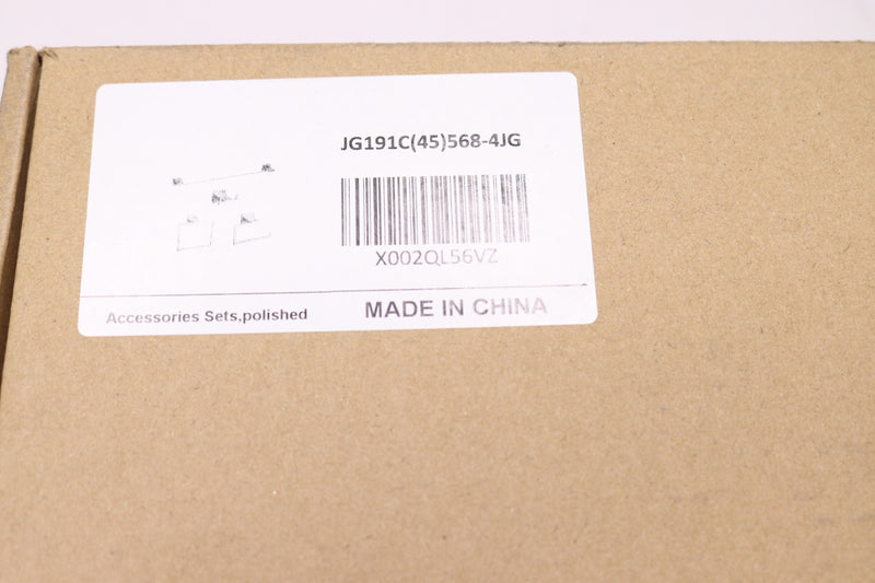4-Pack Gerzwy Stainless Steel Bathroom Hardware Accessories JG191C(45)568-4BK