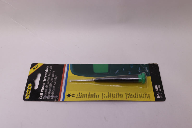 General Tools Cell Phone Screwdriver 666