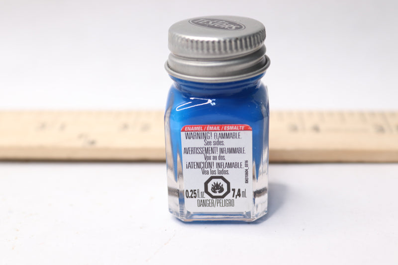 Testors Enamel Paint Fluorescent Blue 0.25 oz 1176TT