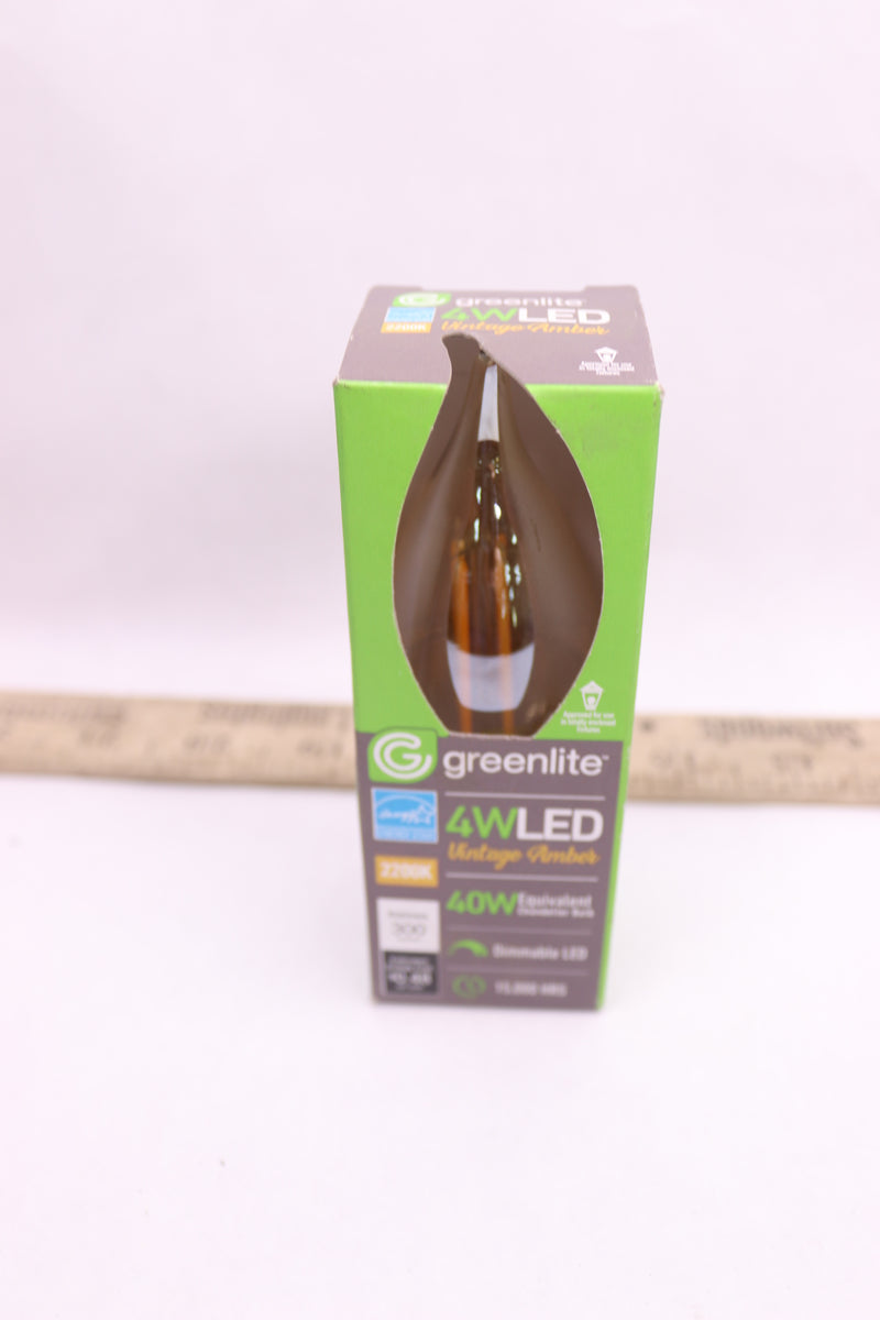 Greenlite LED Flame Bulb Candelabra Warm White 40W C10 E12 48851