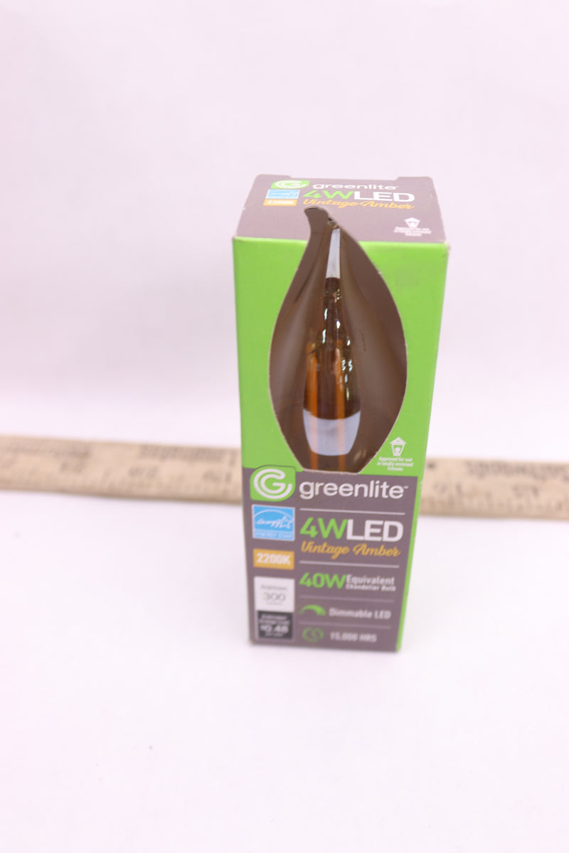 Greenlite LED Flame Bulb Candelabra Warm White 40W C10 E12 48851
