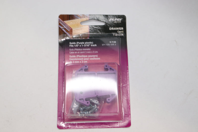 (2-Pk) Prime-Line Drawer Track Guides and Glides Purple R7130