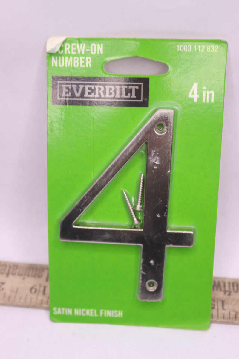 Everbilt Flush Mount Metal House Number