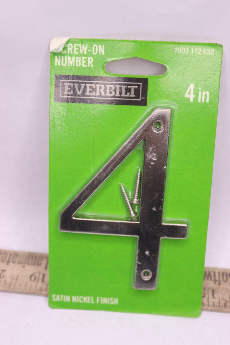 Everbilt Flush Mount Metal House Number