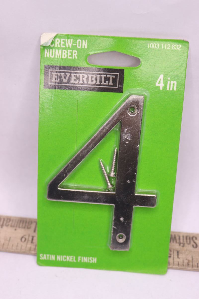 Everbilt Flush Mount Metal House Number