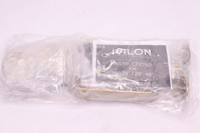 (2-Pk) Ivilon Adjustable Brackets Warm Gold for for 1/2 or 5/8 Curtain Rods IV-6