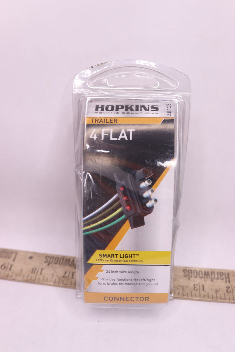 Hopkins LED Test 4-Flat Trailer Side Wiring Connector 24" 48133