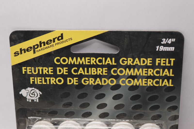 (20-Pk) Shepherd Self-Adhesive Commercial Grade Felt Pads 3/4" 6705