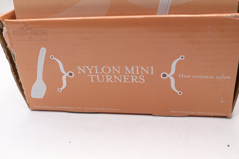 (48-Pk) Fox Run Nylon Mini Turners White 7"