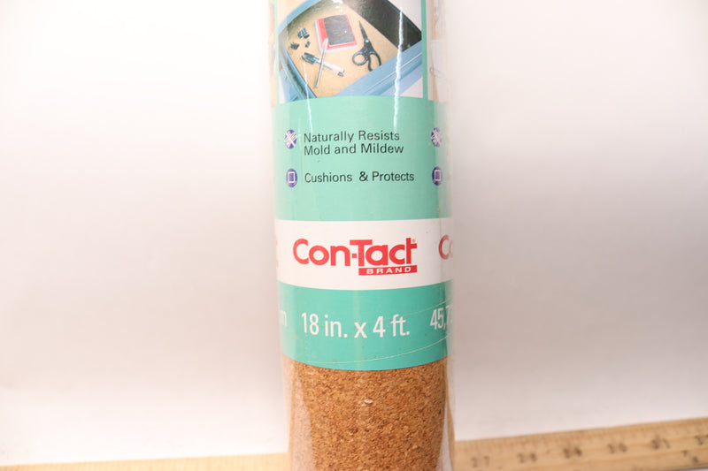 Con-Tact Specialty Coverings Cork Liner Tan 18" x 4 Ft. 4F-C6421-01