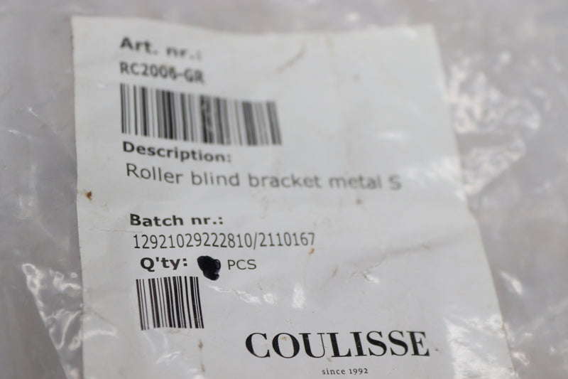 Coulisse Roller Blind Bracket Metal RC2006-GR