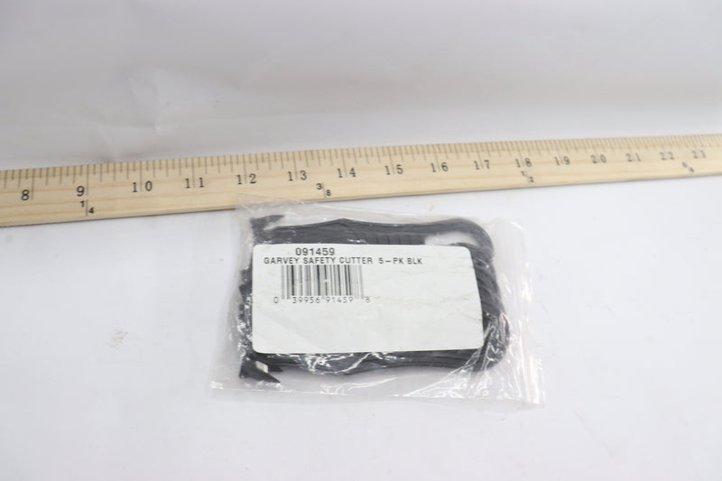 (5-Pk) Garvey Safe Edge Disposable Safety Cutter Black 091459