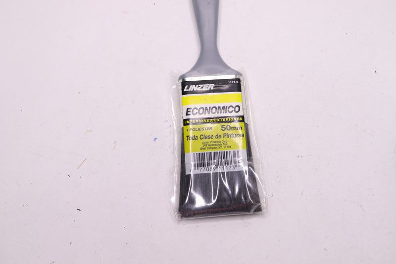 Linzer Utility Brush Silver Handle Chiseld Trim 2" 1117-2