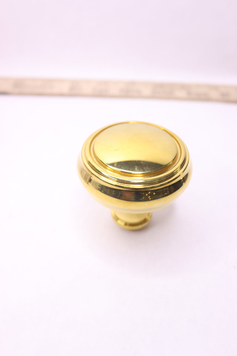 Baldwin Individual Estate Knob without Rosettes Non-Lacquered Brass 5068031IMR