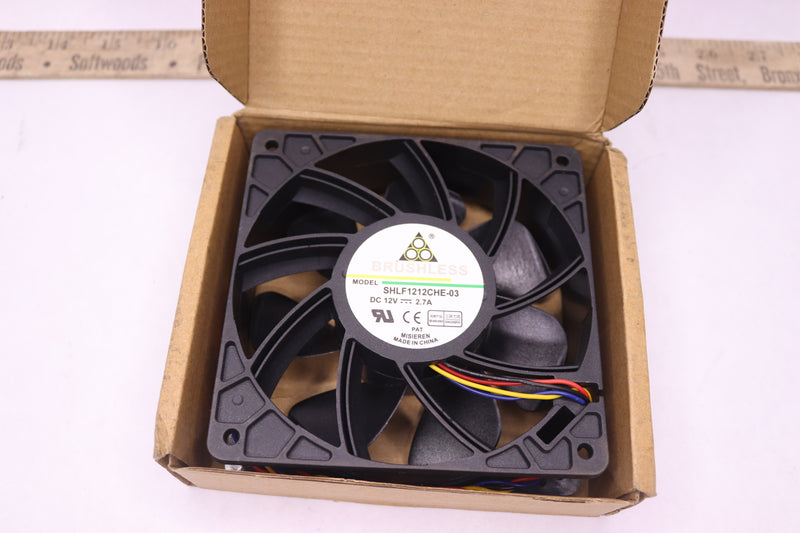 Yaidesu Cooling Fan 4-Pin 12V 2.7A 12CM SHLF1212CHE-03