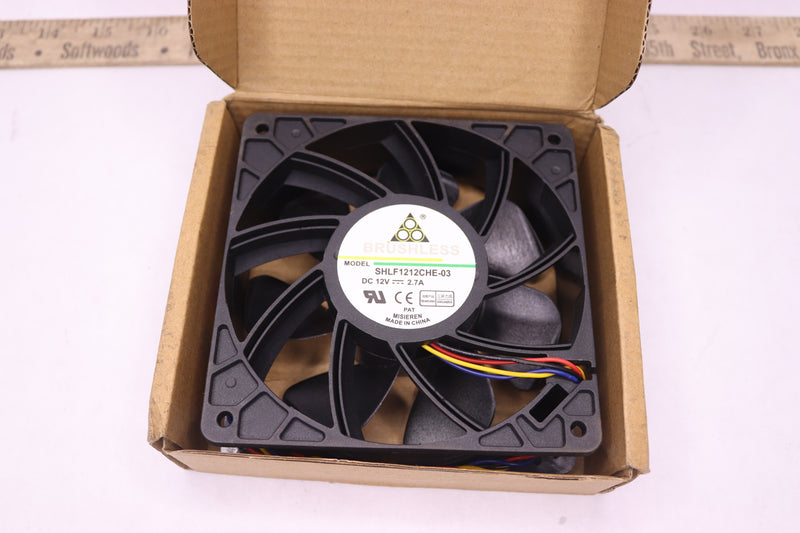 Yaidesu Cooling Fan 4-Pin 12V 2.7A 12CM SHLF1212CHE-03