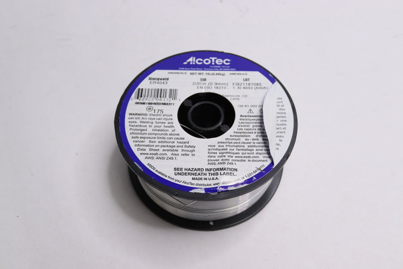 Alcotec MIG Wire Aluminum 1 Lbs .035" x 4" Spool 404301035
