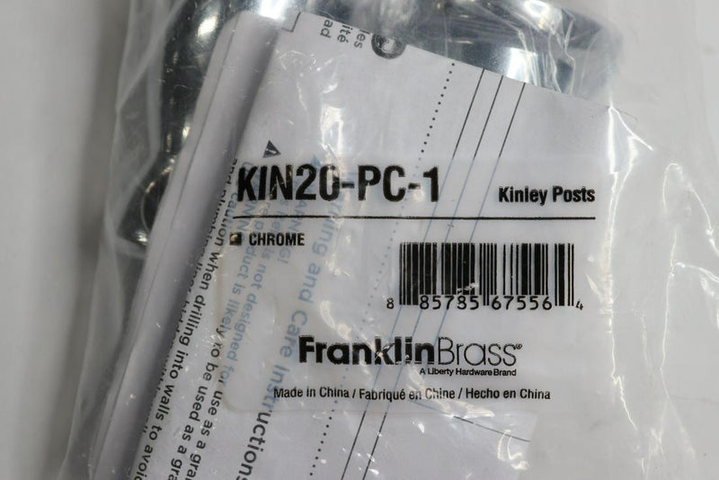 (20) Franklin Brass Kinley Towel Bar / Tissue Posts Chrome KIN20-PC-1