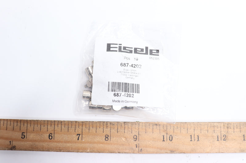 (10-Pk) Eisele Push to Connect Elbow Nickel Plated Brass 687-4202