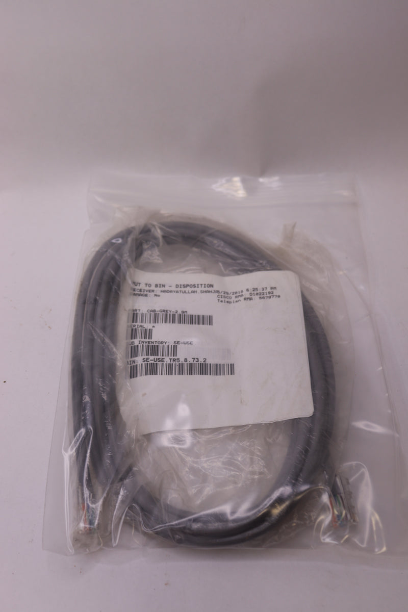 Cisco Ethernet Cable Black For Cisco Webex DX70 and DX80 2.9m CAB-GREY-2.9M