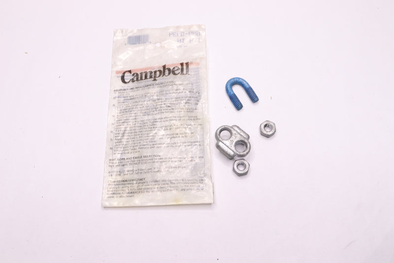 Campbell Wire Rope Clips Gavanized Zinc 1000-G Series 699-0434