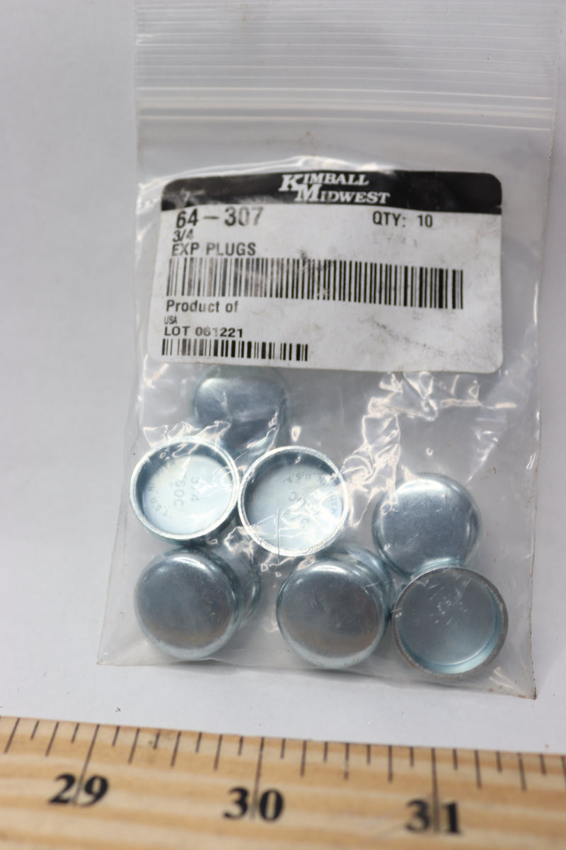 (10-Pk) Kimball Midwest Expansion Plugs 64-307