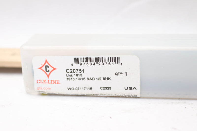 Cle-Line Reduced Shank Drill High Speed Steel Steam Oxide 13/16" C20751