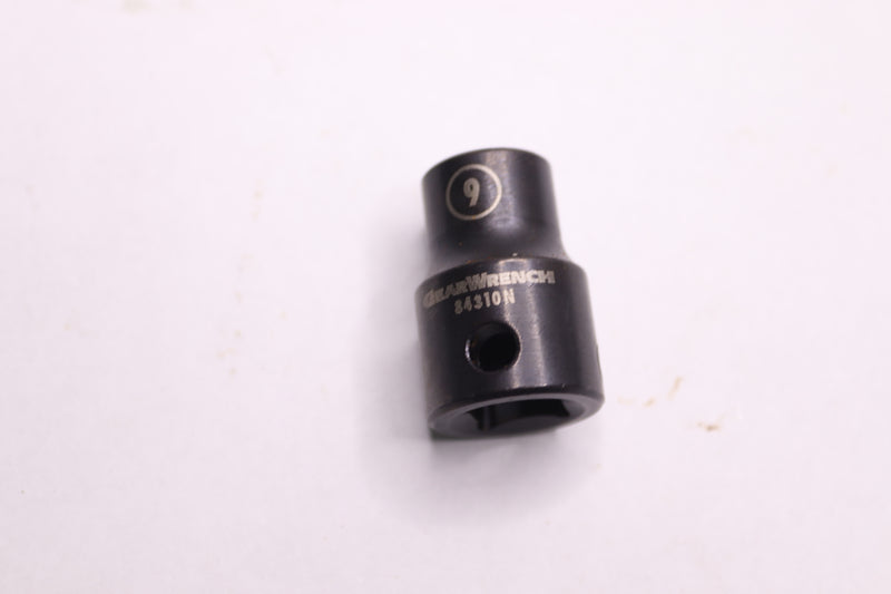 Gearwrench 6 Point Standard Impact Metric Socket 3/8&quot; Drive x 9 MM 84310N