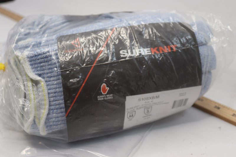 (12-Pk) SureKnit Cut Resistant Food Industry Glove Blended Fibers 10ga Medium