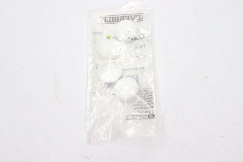 (4-Pk) Everbilt Screw Covers White 1/4" 759604