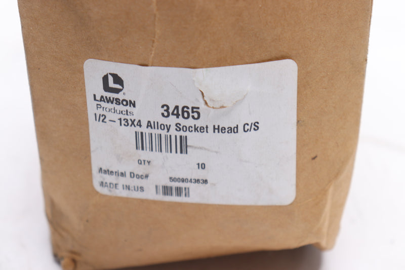 (10-Pk) Lawson Socket Head Alloy 1/2"-13 x 4" 3465