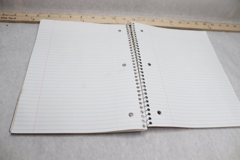 Tuff Poly Note Book Heavy Weight Plastic Poly Cover 3 Subject 120 Sheets