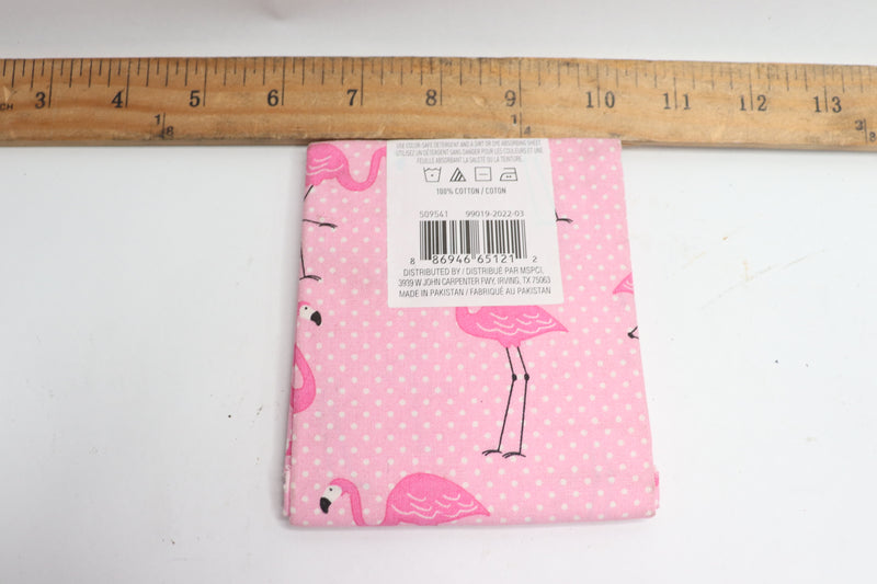 Loops & Threads Fabric Fat Quarter Flamingos Cotton 18" x 21" 509541