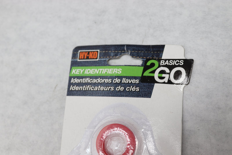 (4-Pk) Hy-Ko Small Key Identifier Rubber Carded KC129