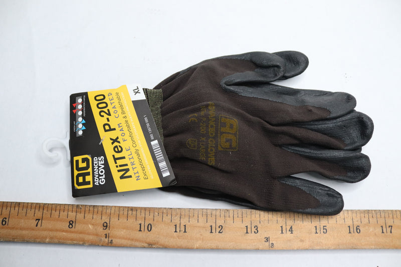 Advanced Gloves NiTex Nitrile Foam Coated Work Gloves XL P-200
