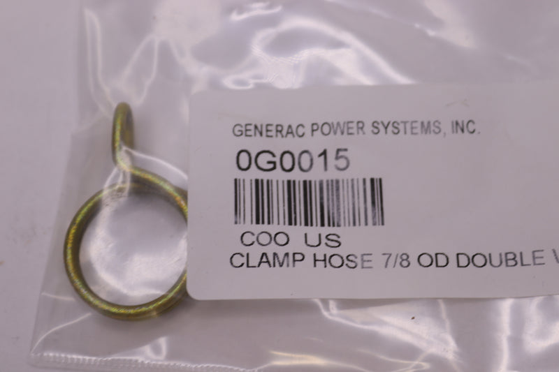 Generac Hose Clamp Double Wire 7/8" OD 0G0015