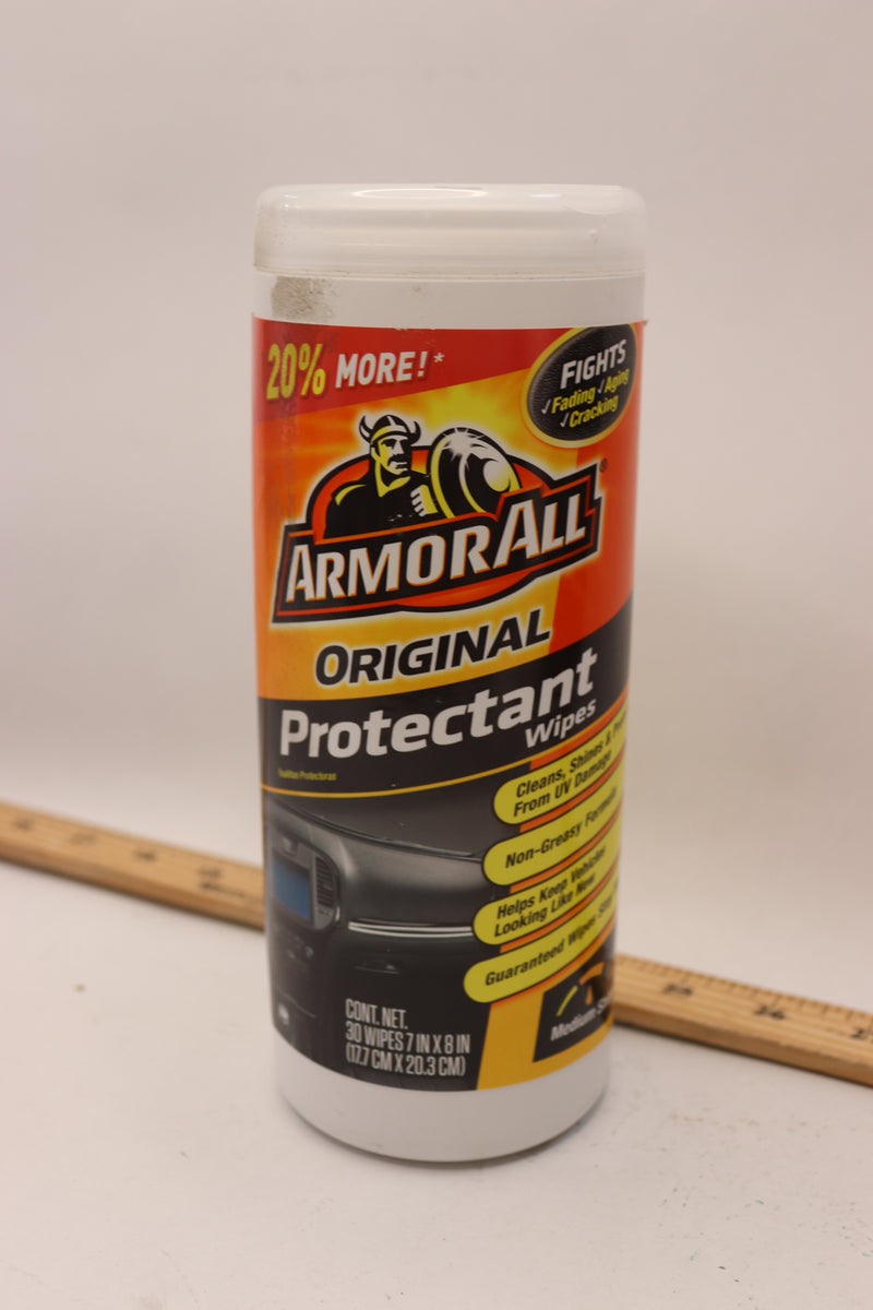 (30-Pk) Armor All Protectant Wipes 7&quot; x 8&quot; 204419E