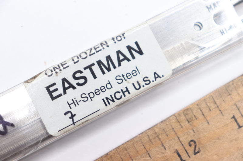 (12-Pk) Eastman High Speed Steel Straight Cutting Machine Knife Blade 7" 7E-GE
