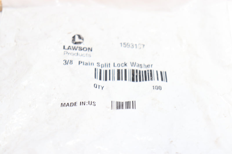 (100-Pk) Lawson Split Lock Washer Plain 3/8" 1593187